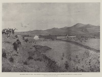 中国の連合軍、八百人のドイツ歩兵と四十五人の第一ベンガルランサーによる両江の占領 作： Amedee Forestier